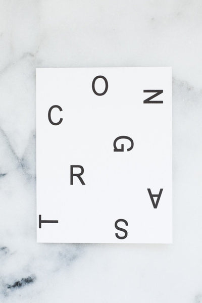 Congrats Card - Two Penny Blue