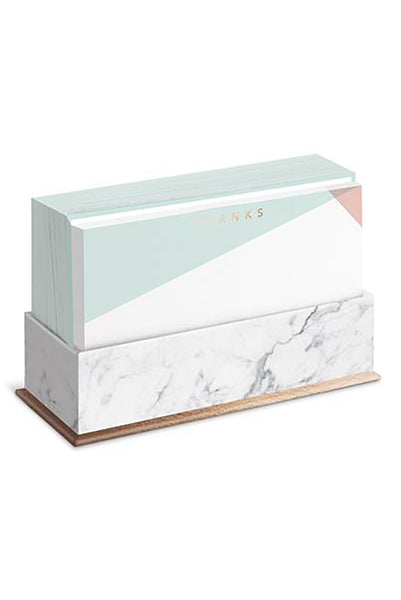 Copper Marble Foil Flat Card Set - Two Penny Blue