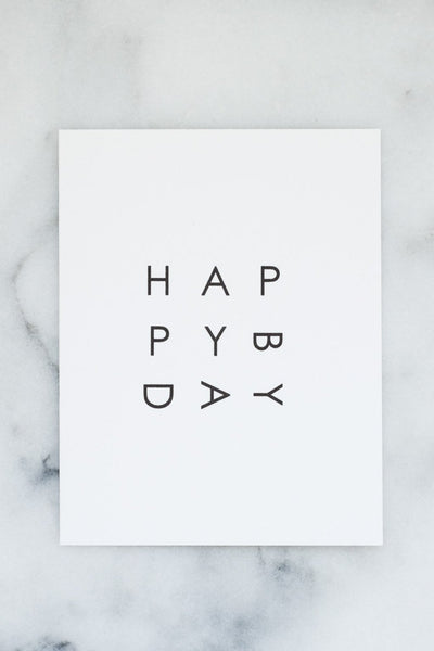 Happy Birthday Card - Two Penny Blue