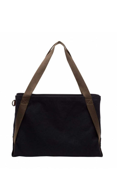 Cotton Boat Tote In Indigo - Two Penny Blue