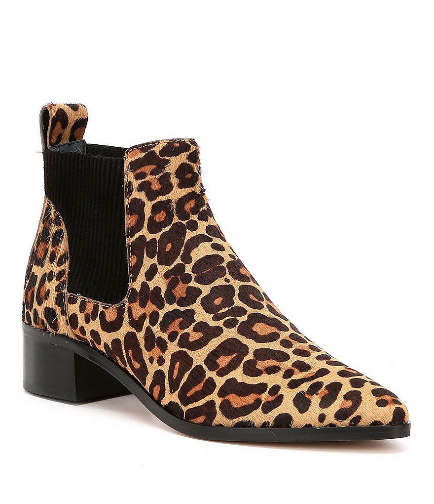 Dolce Vita Macie Leapord Bootie - Two Penny Blue
