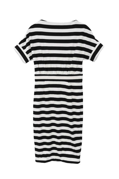 Easy Summer Striped Dress Black & White - Two Penny Blue
