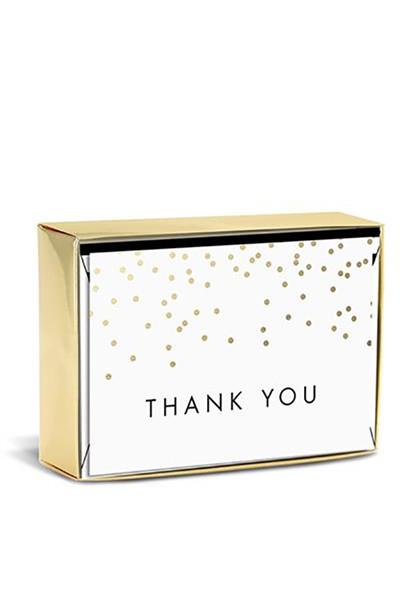 Elegant Dotted "Thank You" Boxed Cards - Two Penny Blue