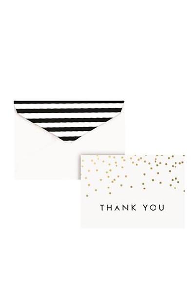 Elegant Dotted "Thank You" Boxed Cards - Two Penny Blue