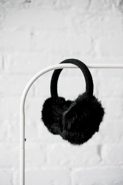 Fur Earmuffs - Two Penny Blue