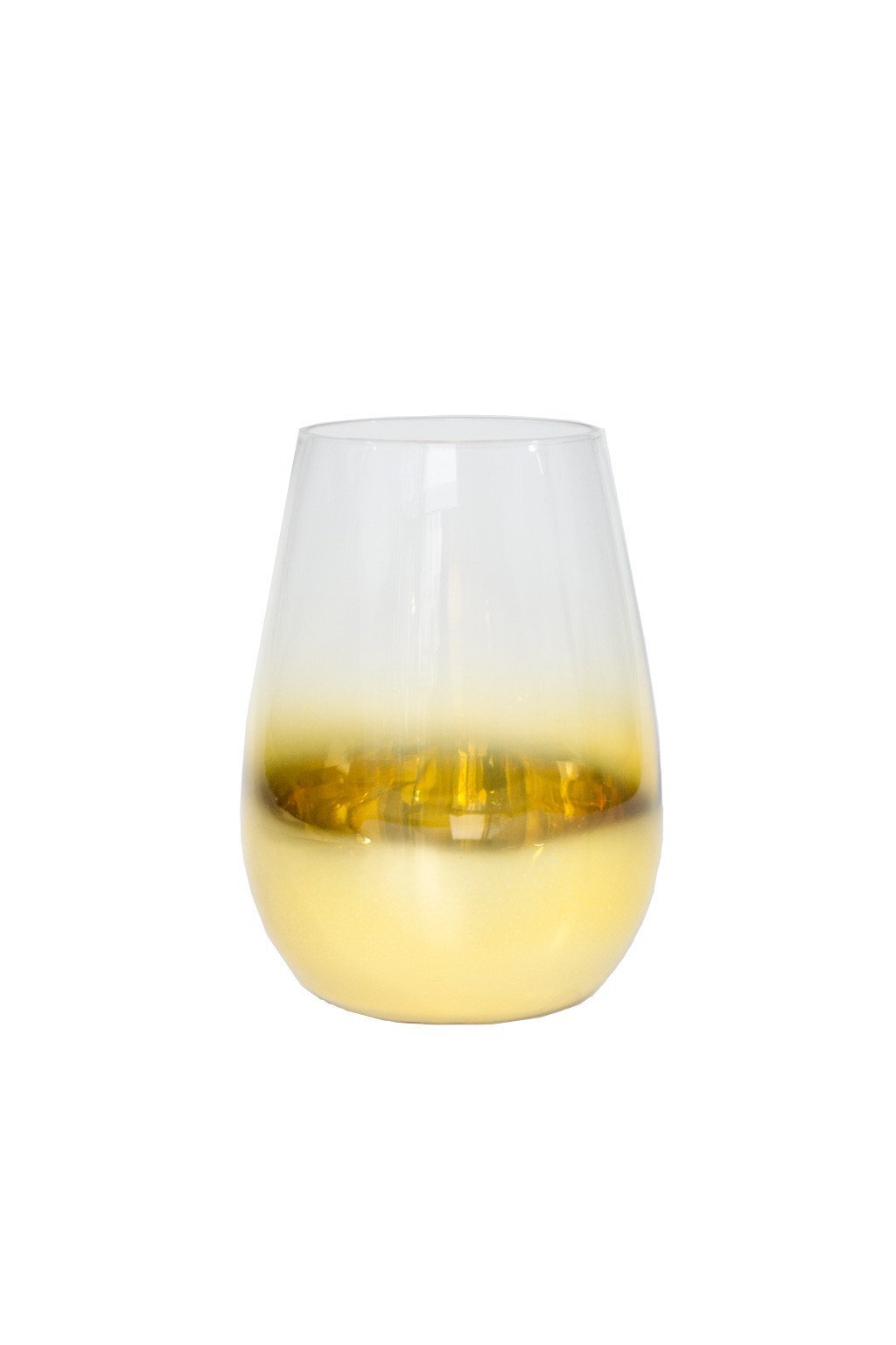 Gold Fade Wine Glass - Two Penny Blue