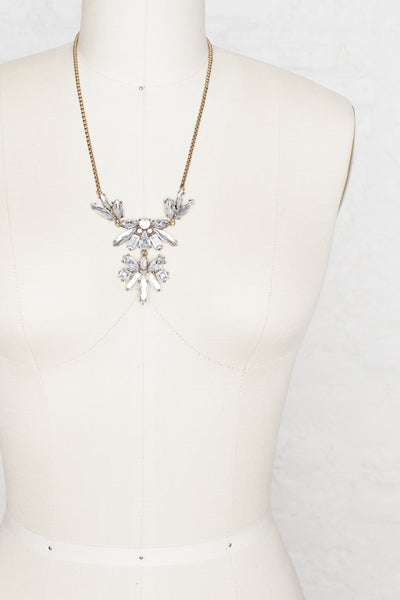 Hepburn Marquise necklace - Two Penny Blue