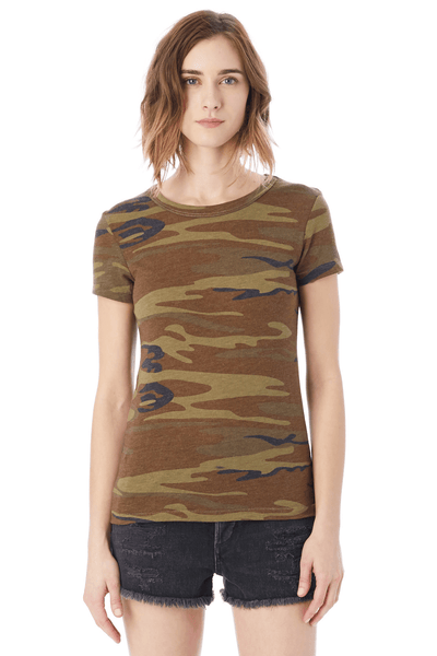 Printed Camo Ideal T-Shirt - Two Penny Blue