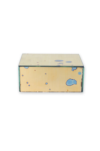 Rectangle Arte Gold Mirrored Box - Two Penny Blue